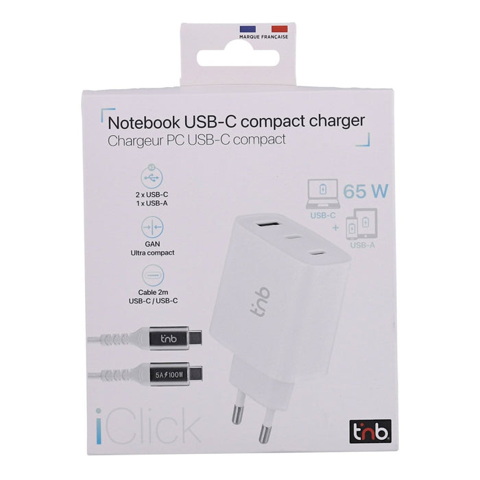 EAN 3303170119419 - T'nB CHNBGAN65W cargador de dispositivo móvil Portátil, Tableta, Smartphone Blanco Corriente alterna Inte imagen 6