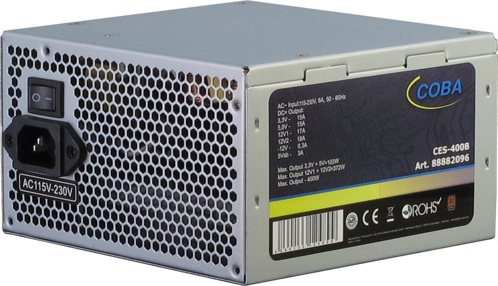 EAN 4260133124899 - Inter-Tech Coba CES-400B 80+ unidad de fuente de alimentación 400 W 20+4 pin ATX ATX Plata imagen 1