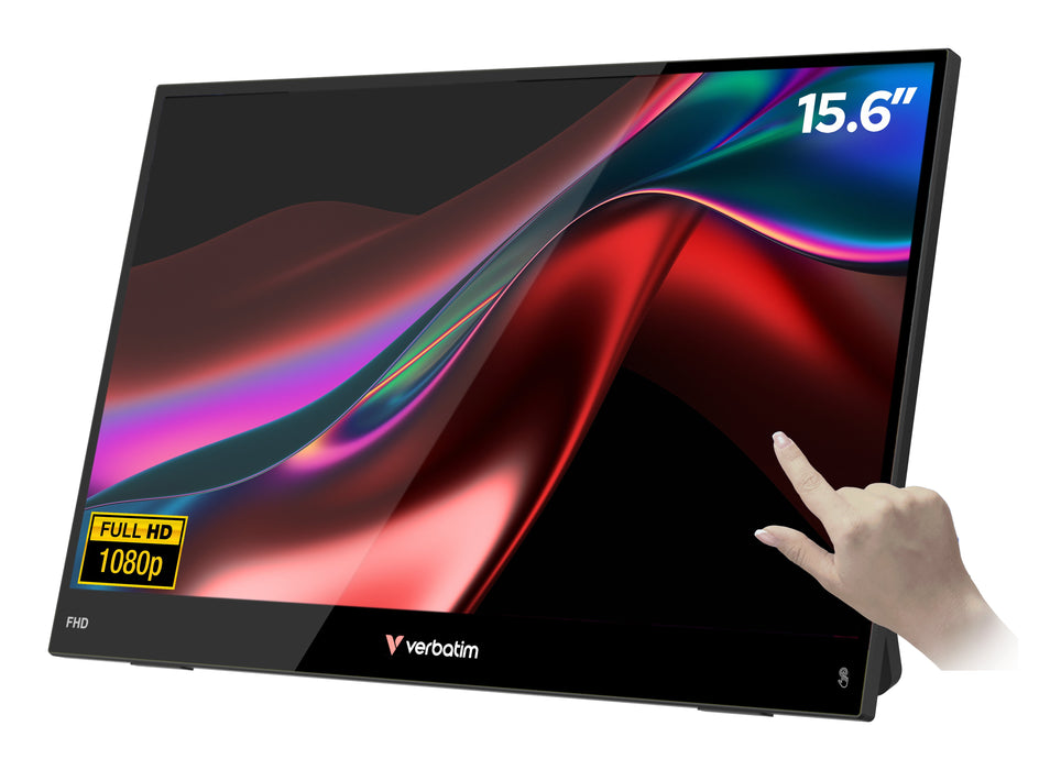 EAN 23942324027 - Verbatim Portable 15.6" FHD Touch Monitor LIGHT Monitor portátil Negro 39,6 cm (15.6") LCD 1920 x 1080 Pixe imagen 1