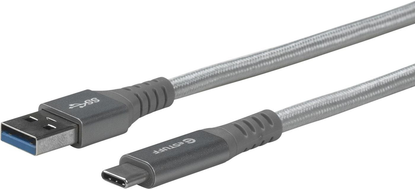 EAN 5706998553522 - eSTUFF ES605151 cable USB USB 3.2 Gen 1 (3.1 Gen 1) 1 m USB C USB A Gris imagen 1