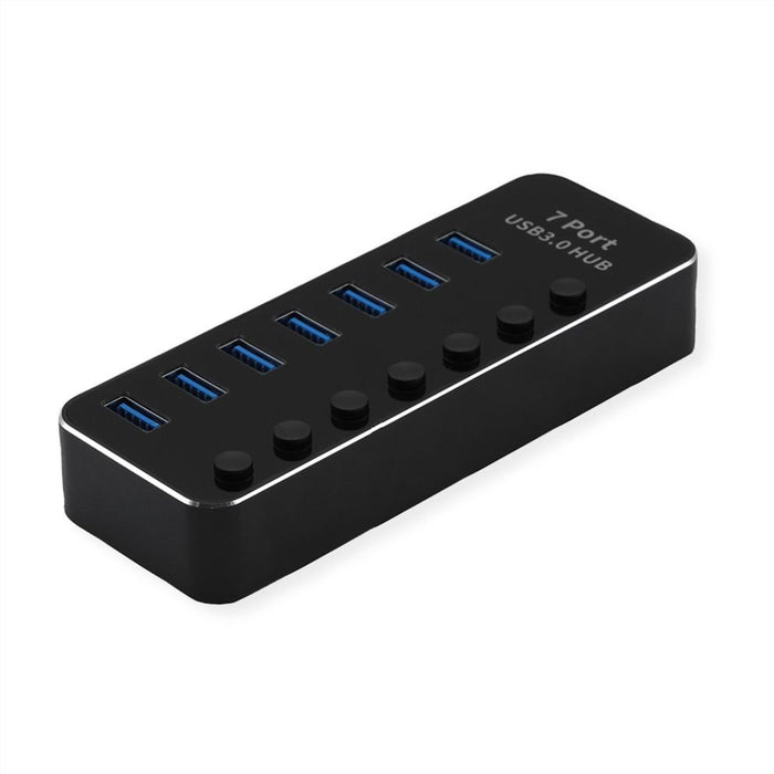 EAN 7630049621534 - ROLINE 14.02.5057 hub de interfaz USB 3.2 Gen 1 (3.1 Gen 1) Type-A 5120 Mbit/s Negro imagen 1