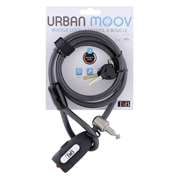EAN 3303170108901 - T'nB UMCABLOCK candado para bicicleta Negro 1000 mm Cable antirrobo imagen 6