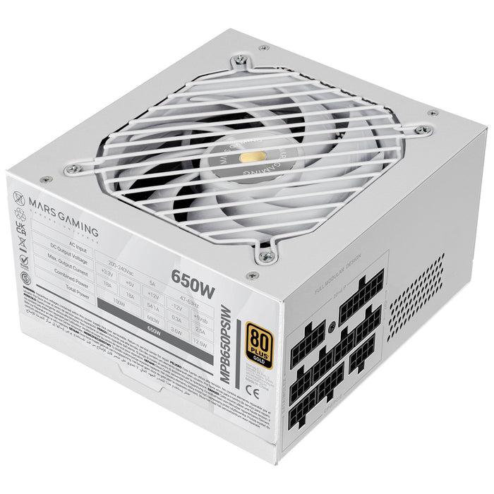 EAN 8435693115342 - Mars Gaming MPB650PSIW unidad de fuente de alimentación Blanco imagen 3