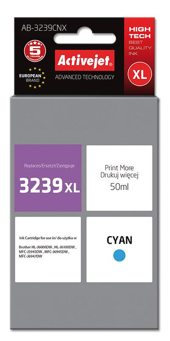 EAN 5901443111764 - Activejet AB-3239CNX cartucho de tinta 1 pieza(s) Compatible Alto rendimiento (XL) Cian imagen 1