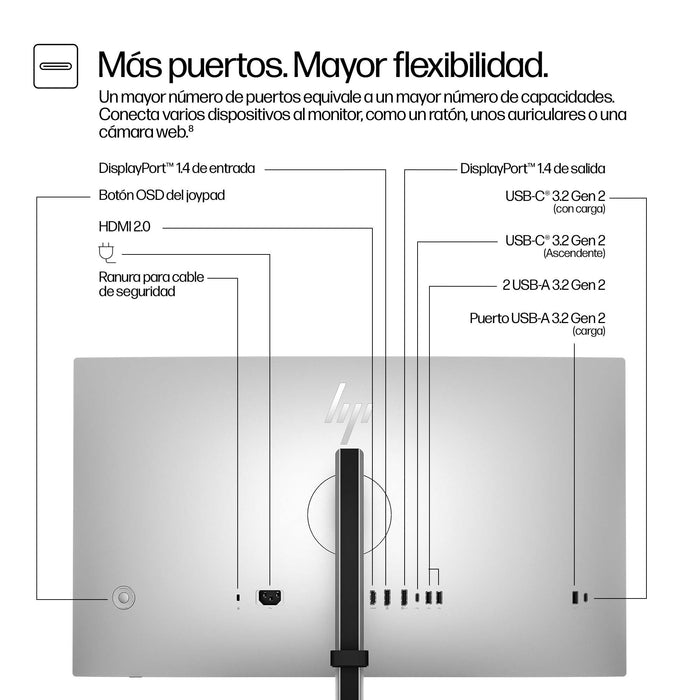 EAN 5715063476352 - HP Series 7 Pro 727pq pantalla para PC 68,6 cm (27") 2560 x 1440 Pixeles Quad HD LCD Plata imagen 3