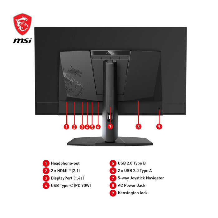 EAN 4711377159449 - MSI MPG 321URXDE QD-OLED pantalla para PC 80 cm (31.5") 3840 x 2160 Pixeles 4K Ultra HD Negro imagen 14