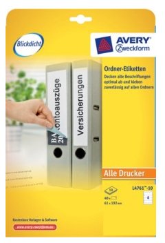 EAN 4004182433096 - Avery L4761-10 etiqueta de impresora Blanco imagen 1