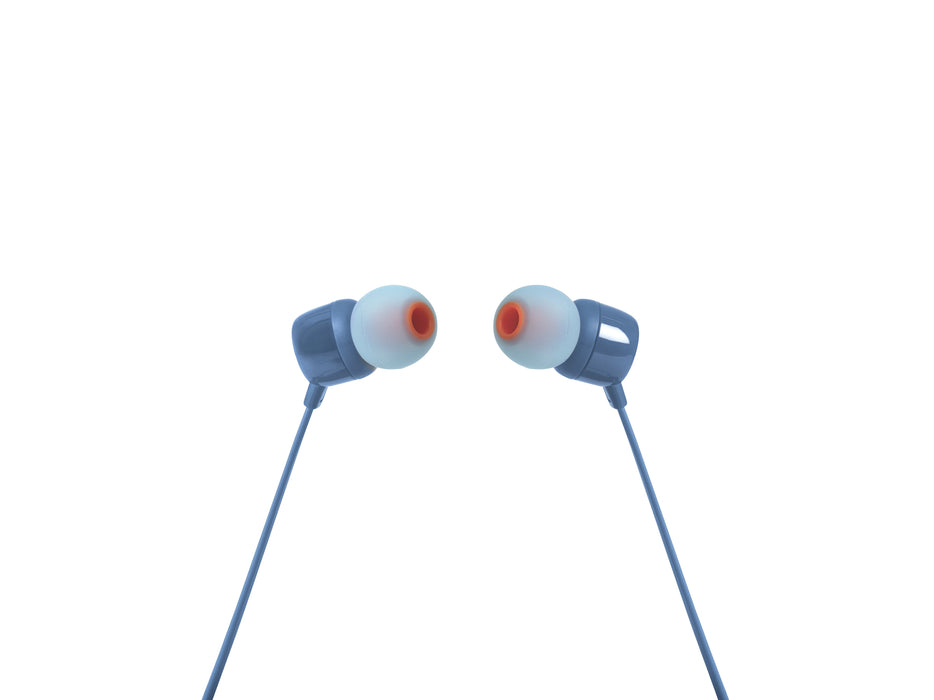 EAN 6925281918940 - JBL Tune 110 Auriculares Alámbrico Dentro de oído Música Azul imagen 1