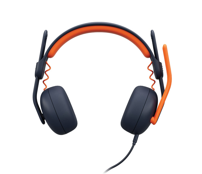 EAN 0097855190727 - Logitech Zone Learn Auriculares Alámbrico Diadema Educación USB Tipo C Azul, Naranja imagen 2