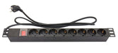 EAN 4014619666348 - Alcasa GC-N0076 base múltiple 1,8 m 8 salidas AC Interior Negro imagen 1