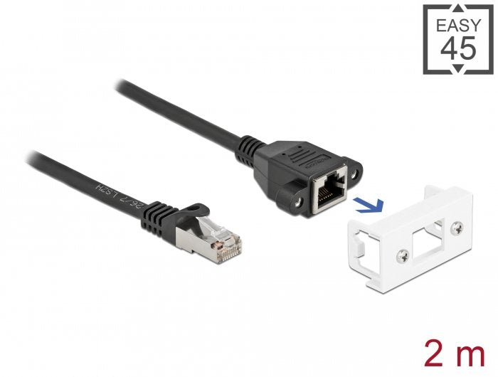 EAN 4043619871124 - DeLOCK 87112 cable de red Negro, Blanco Cat6a S/FTP (S-STP) imagen 3