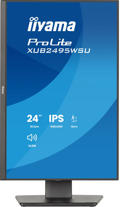 EAN 4948570127641 - iiyama ProLite XB2495WSU-B1 pantalla para PC 61,2 cm (24.1") 1920 x 1200 Pixeles WUXGA LCD Negro imagen 4