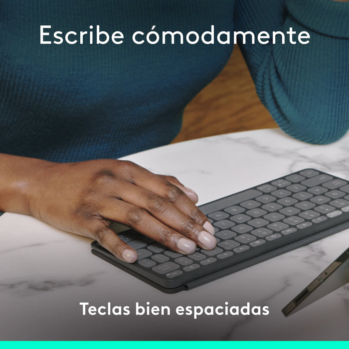 EAN 5099206125773 - Logitech 920-012973 teclado para móvil QWERTY Español Bluetooth Grafito imagen 4