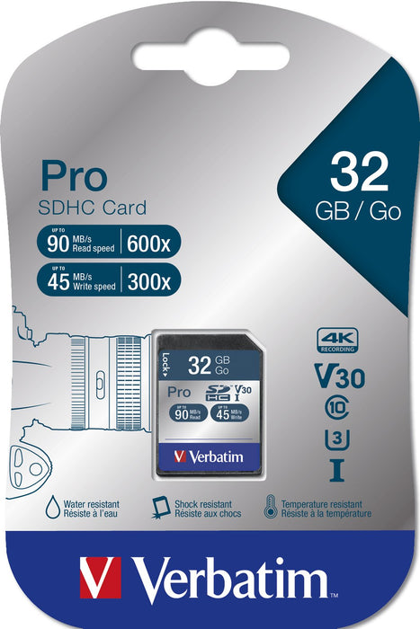 EAN 0023942470212 - Verbatim Pro 32 GB SDHC UHS Clase 10 imagen 2