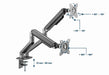 EAN 8716309127714 - Gembird MA-DA2-05 soporte para monitor 81,3 cm (32") Escritorio Gris imagen 11