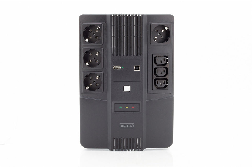 EAN 4016032456575 - Digitus DN-170110 sistema de alimentación ininterrumpida (UPS) Línea interactiva 0,6 kVA 7 salidas AC imagen 4