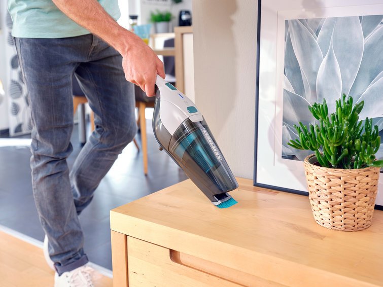 EAN 4006501119278 - Leifheit Rotaro PowerVac 2in1 Aspiradora escoba 2 en 1 Batería Secar EPA Sin bolsa Negro, Azul, Blanco imagen 4