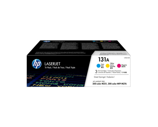 EAN 0888182055885 - HP 131A 3-pack Cyan/Magenta/Yellow Original LaserJet Toner Cartridges cartucho de tóner 3 pieza(s) Cian,  imagen 1