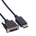 EAN 7611990197279 - ROLINE 11.04.5619 adaptador de cable de vídeo 1,5 m DisplayPort DVI-D Negro imagen 2