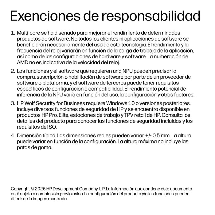 EAN 0826581572572 - HP DU1C6AT ordenador portatil AMD Ryzen™ 7 250 Portátil 40,6 cm (16") WUXGA 32 GB LPDDR5x-SDRAM 512 GB SS imagen 10