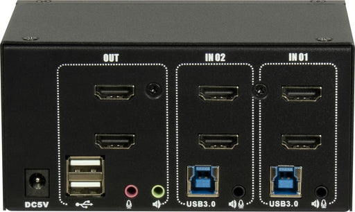 EAN 4260455649582 - Inter-Tech AS-22HUS interruptor KVM Negro imagen 2