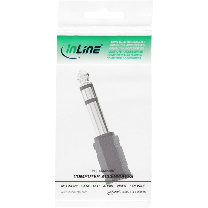 EAN 4043718045907 - InLine 99305 cambiador de género para cable 3.5mm jack female 3.5mm F Negro imagen 3