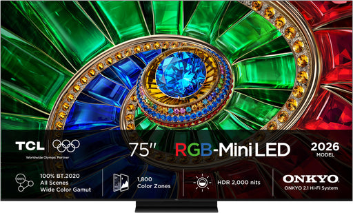 EAN 5901292529987 - TCL RM7L 75RM7L Televisor 190,5 cm (75") 4K Ultra HD Smart TV Wifi Negro 2000 cd / m² imagen 1