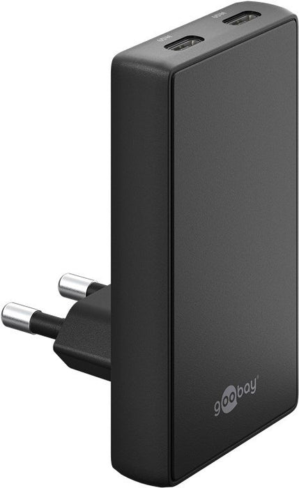 EAN 4040849757259 - Goobay 75725 cargador de dispositivo móvil Universal Negro Corriente alterna Carga rápida Interior imagen 1