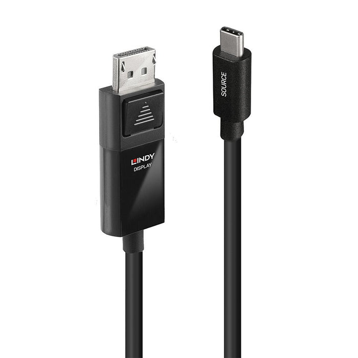 EAN 4002888433426 - Lindy 43342 adaptador de cable de vídeo 2 m USB Tipo C DisplayPort Negro imagen 1