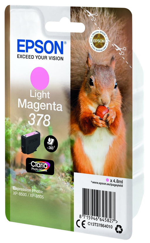 EAN 8715946645827 - Epson Squirrel C13T37864010 cartucho de tinta 1 pieza(s) Original Rendimiento estándar Magenta claro imagen 2