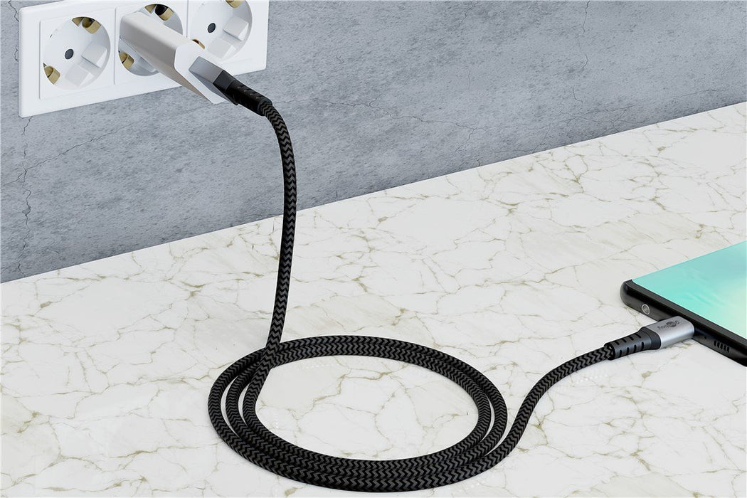 EAN 4040849493034 - Goobay 49303 cable USB USB 2.0 2 m USB C Gris, Plata imagen 2