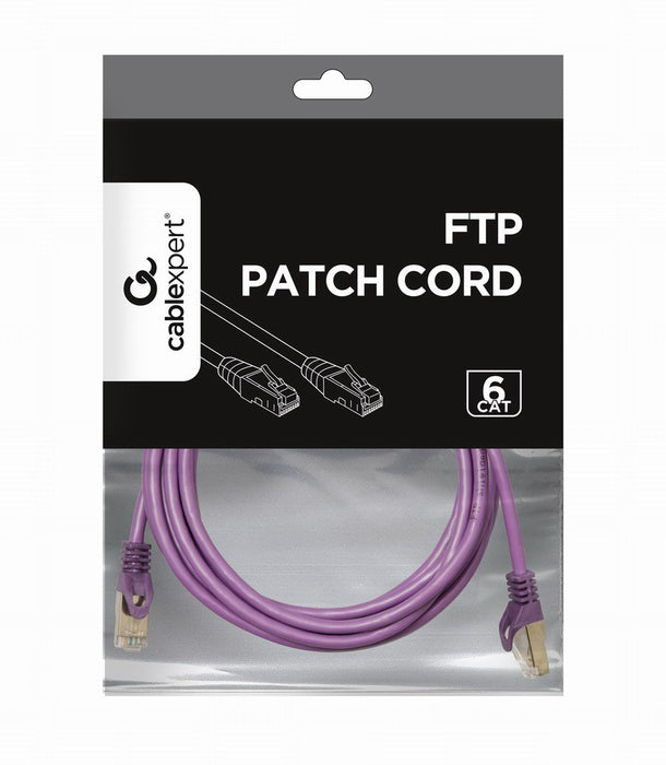 EAN 8716309078061 - Gembird RJ45/RJ45 Cat6 3m cable de red Púrpura F/UTP (FTP) imagen 4