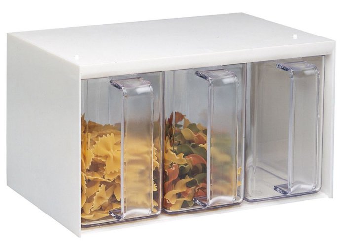 EAN 4004094730566 - Westmark Roma Rectangular Dispensador 3 L Transparente, Blanco 1 pieza(s) imagen 2