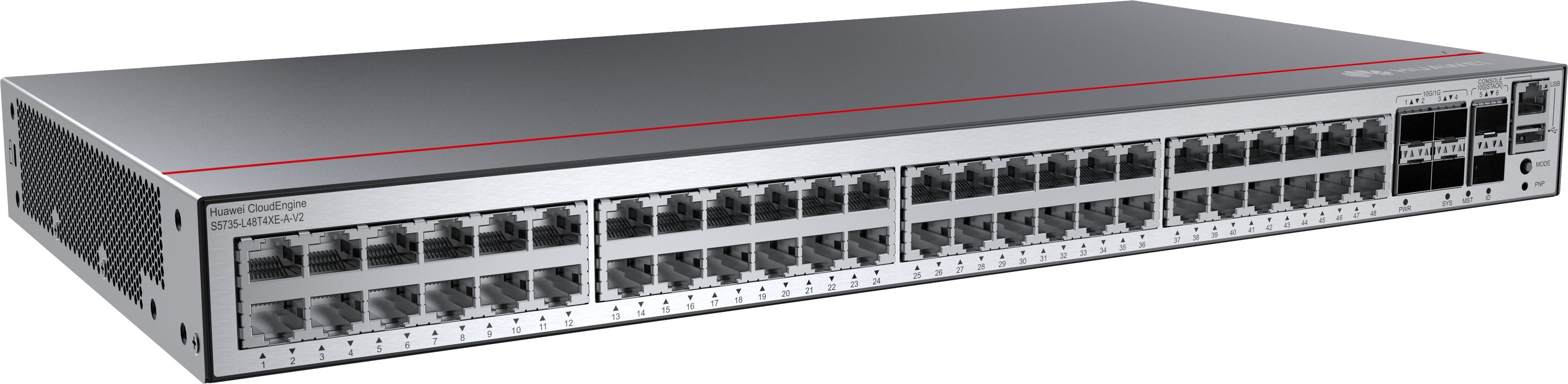 EAN 6901443422166 - Huawei CloudEngine S5735-L48T4XE-A-V2 Gestionado L3 Gigabit Ethernet (10/100/1000) 1U Negro, Plata imagen 3
