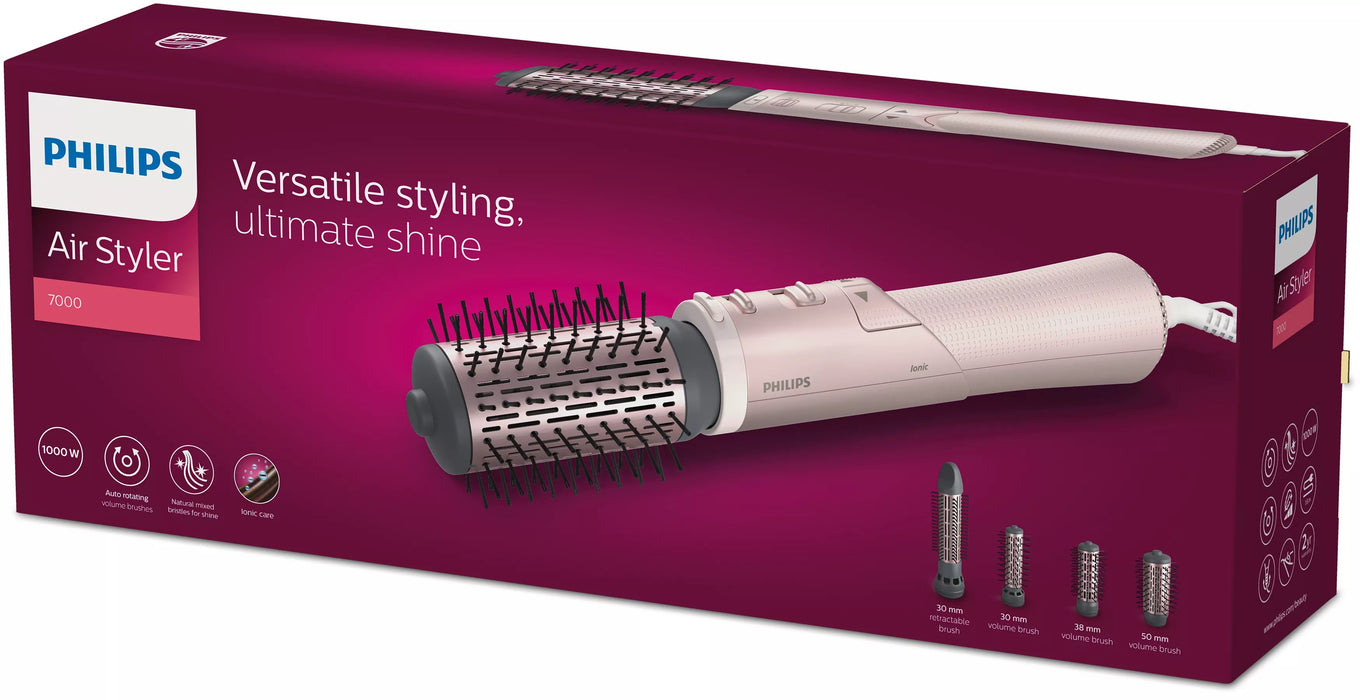 EAN 8720689002837 - Philips 7000 series BHA735/00 Utensilio de peinado Cepillo de aire caliente Caliente Rosa 1000 W 1,8 m imagen 5
