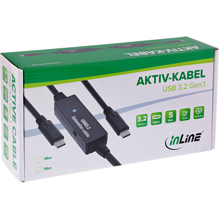 EAN 4043718315116 - InLine 35671C cable USB USB 3.2 Gen 1 (3.1 Gen 1) 10 m USB C USB A 5 Gbit/s Negro imagen 4