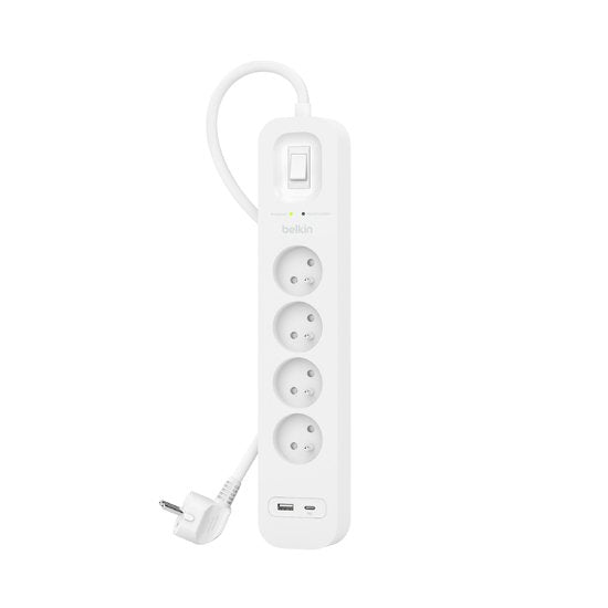 EAN 0745883855537 - Belkin SRB001CA2M limitador de tensión Blanco 4 salidas AC 2 m imagen 1