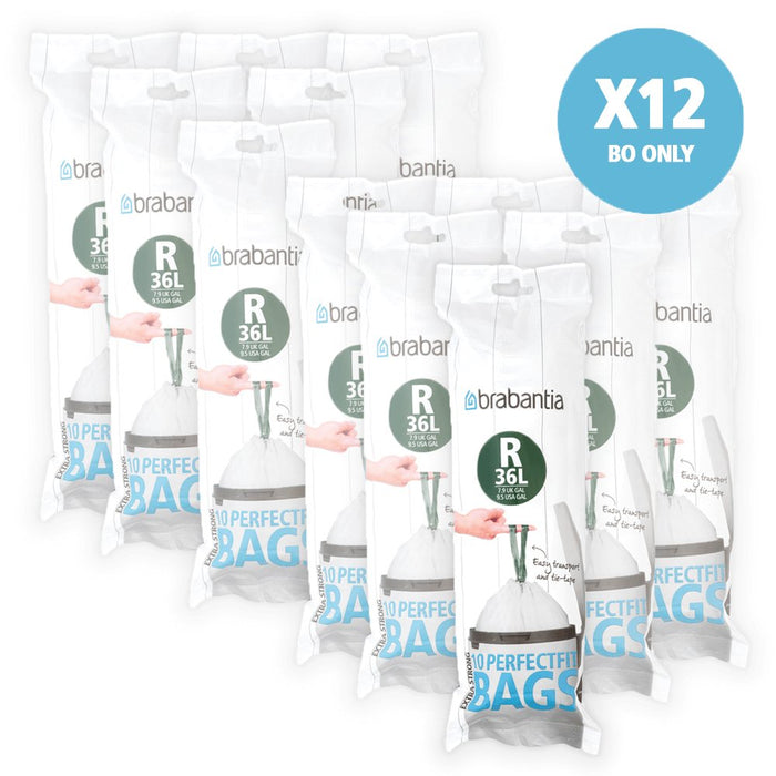 EAN 8710755115622 - Brabantia 115622 bolsa para basura 36 L Blanco 10 pieza(s) imagen 2