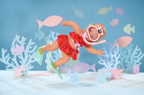 EAN 4001167840771 - BABY born Snorkeling Set 43cm Ropa de baño de muñeca imagen 2