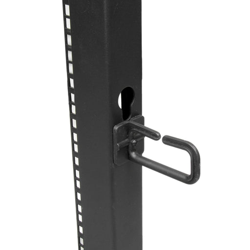 EAN 0065030858519 - StarTech.com 4POSTRACK25U armario rack Rack o bastidor independiente Negro imagen 2