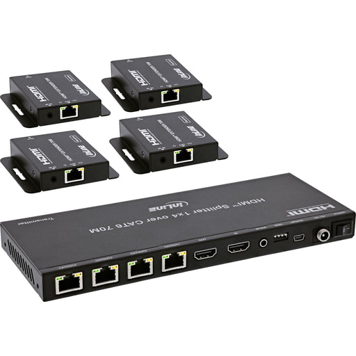 EAN 4043718348756 - InLine 57886B extensor audio/video Transmisor y receptor de señales AV Negro imagen 2