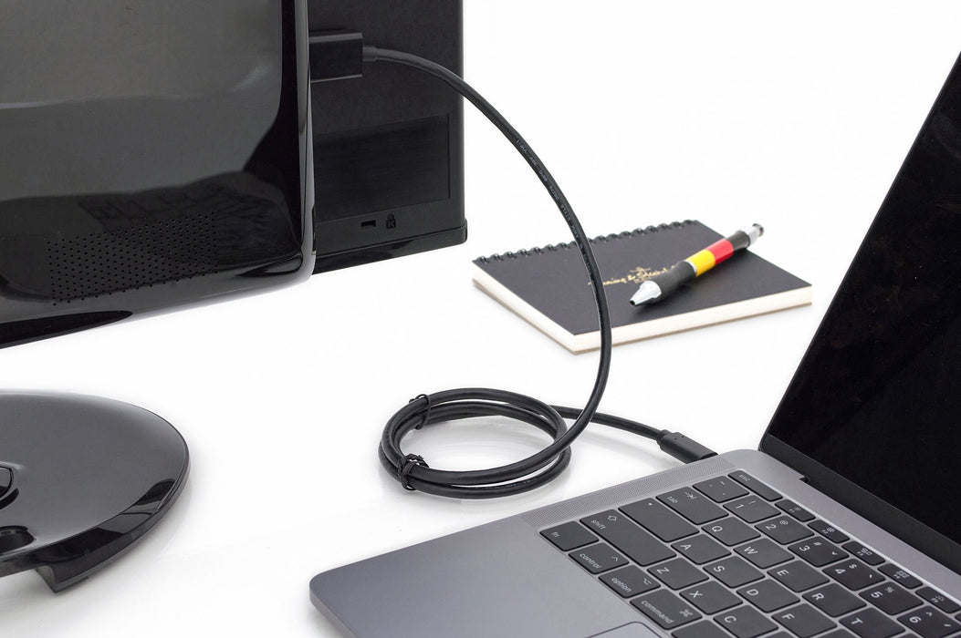 EAN 4016032451334 - Digitus AK-300330-020-S adaptador de cable de vídeo 2 m USB Tipo C DisplayPort Negro imagen 3