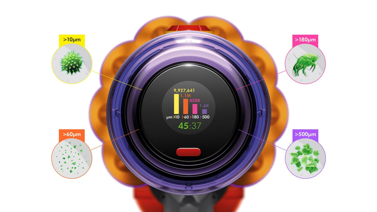 EAN 5025155088180 - Dyson V12 Detect Slim Absolute Aspiradora escoba 2 en 1 Batería Secar Sin bolsa 0,35 L 545 W Níquel, Amar imagen 5