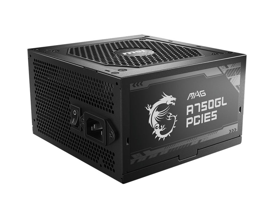 EAN 4711377084284 - MSI MAG A750GL PCIE5 unidad de fuente de alimentación 750 W 20+4 pin ATX ATX Negro imagen 1