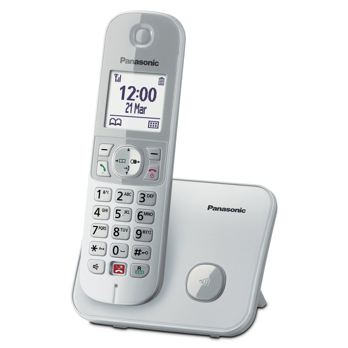 EAN 5025232914111 - Panasonic KX-TG6851JTS teléfono Teléfono DECT Identificador de llamadas Plata imagen 1