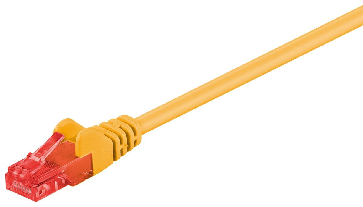 EAN 4040849684333 - Goobay 68433 cable de red Amarillo 0,5 m Cat6 U/UTP (UTP) imagen 1