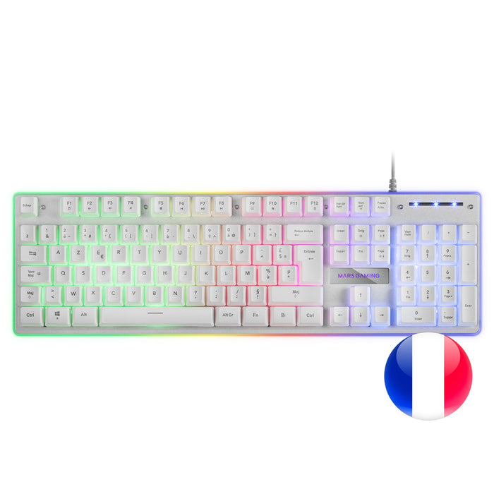 EAN 8437023094570 - Mars Gaming MK220W teclado Juego USB AZERTY imagen 1