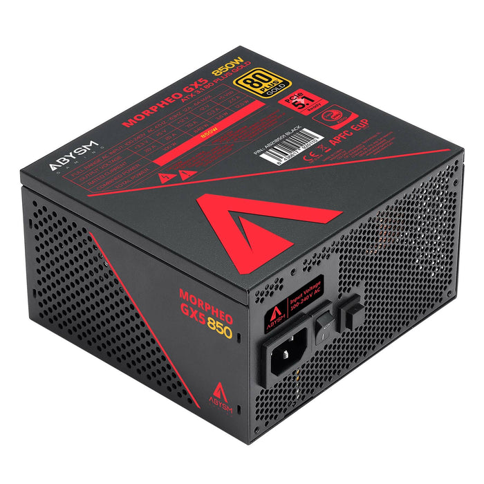 EAN 8436617920110 - ABYSM Morpheo GX5 850W unidad de fuente de alimentación 20+4 pin ATX ATX Negro, Rojo imagen 2