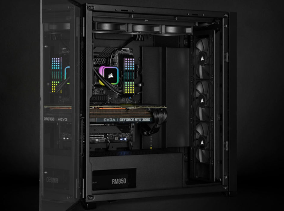EAN 840006648109 - Corsair H100i Procesador Sistema de refrigeración líquida todo en uno 12 cm Negro 1 pieza(s) imagen 12