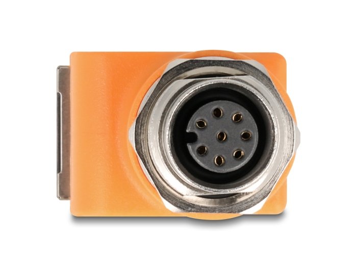 EAN 4043619606689 - DeLOCK 60668 cambiador de género para cable M12 RJ45 Naranja imagen 2